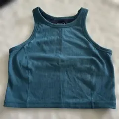 THE NORTH FACE ショートリブタンクトップ ブルー Lサイズ　美品のサムネイル