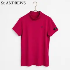 St ANDREWS ゴルフウェア 長袖 モックネック ピンク - メルカリ
