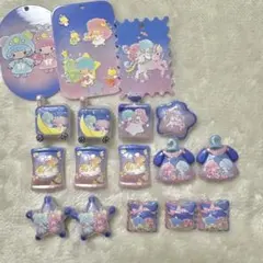 アクリル キャラクタービーズ キキララ ラメ入り プレート3枚付き