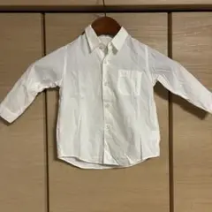 MIKI HOUSE ホワイト長袖シャツ T90-B52