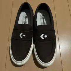 コンバース スニーカー スリッポン ブラウン 茶色