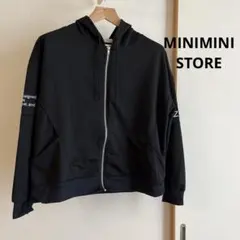 ミニミニストア MINIMINI STORE 薄手パーカー　ブラック　L