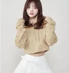 DARICH クロップドビジューフーディ