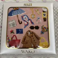 FEILER フェイラー　タオルハンカチ　WAKO CLOSET ピンク