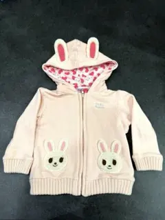 MIKIHOUSE ミキハウス 80うさこ パーカー