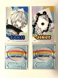 ジャンショ　ワンピース　アクスタ　クリアカードコレクション　サンジ　ジンベエ