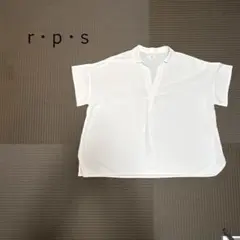 c0055【ア－ルピーエス】スキッパーシャツ 半袖 Ｆ ゆったり プルオーバーのサムネイル