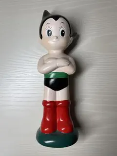 値下げ アトム フィギュア 約30cm チェック柄スカーフ付き - メルカリ