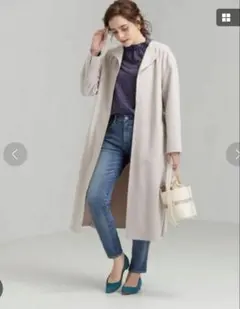 green label relaxing ガウンコート