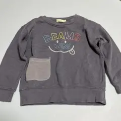 BEAMS mini トレーナー 110cm グレーのサムネイル