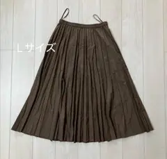 ユニクロ　アコーディオンプリーツスカート　L