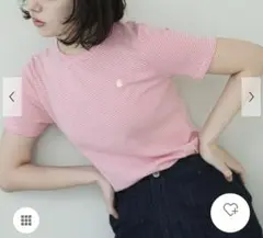 プチバトー　アーバンリサーチ　ドアーズ　ピンク　ホワイト　ボーダー　Tシャツのサムネイル