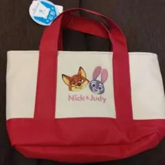 ズートピア　保冷バッグ　ランチトート　ハンドバッグ　ニック　ジュディ　ディズニー