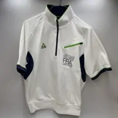 ルコックスポルティフ ゴルフ ハーフジップ 半袖シャツ 白