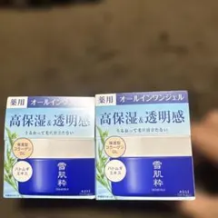 コーセー雪肌枠薬用オールインワンジェルクリーム新品未使用品2個おまとめ