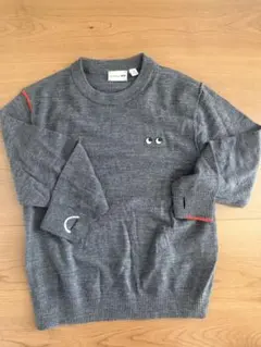 120cm UNIQLO×アニヤハインドマーチ◎メリノクルーネックセーター