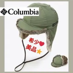 美品❤️ Columbia コロンビア キャップ 耳あて ファー オリーブグリーのサムネイル