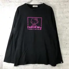 Sanrio 2021 古着 メタリックピンク Hello Kitty ロンＴ