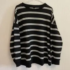 SHEIN ストライプ 長袖 トレーナー L