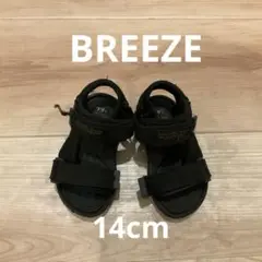 BREEZE サンダル　ブラック　14cm