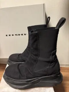 サイズ40新品未使用リックオウエスヒールブラックブーツ RICK OWENS(リックオウエンス) パイソンサイクロプスブーツ