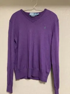 パープル ニット