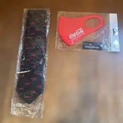 コカコーラ　ネクタイとマスク２点セット