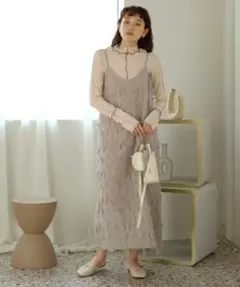 グレー キャミワンピース Mサイズ
