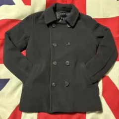 ユニクロ　キッズ　Pコート　フリース地　サイズ140 防寒　ネイビー　used