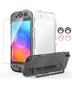 Switch 2 カバー ドック対応 ガラスフィルム スティックカバー セット