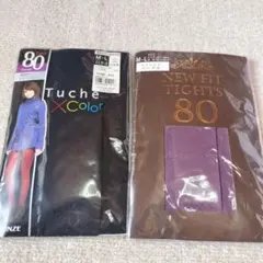 新品未使用Tuche XColor 80デニール タイツ M-Lサイズ2足セット