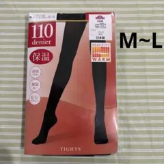 ⑦M-L、2足組、新品♡PEACE FIT WARM♡110デニール タイツ