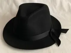 【未使用】BEAUTY & YOUTHウールフェルトハット サテンリボン