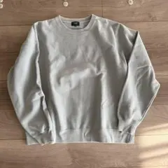 BEAMS ブルー　クルーネック トレーナー S