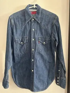 Levi's ウエスタンシャツ S デニムブルー