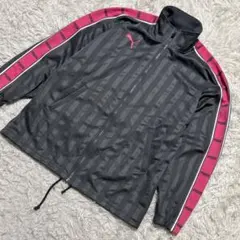 【2388】PUMA プーマ トラックジャケット ジャージ グレー ピンク