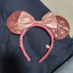 Disney ミニーマウス スパンコール カチューシャ ピンクのサムネイル