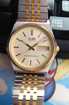 ALBA クォーツ腕時計 ゴールド シルバーのサムネイル