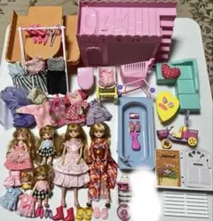 リカちゃん人形セット 多彩な衣装付き