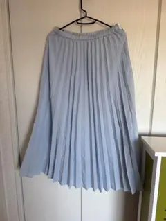 UNIQLO プリーツスカート M ライトブルー
