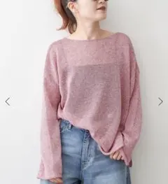 新品未使用 Spick & Span リネンミックス2WAYプルオーバー