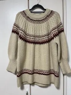 Mélan Cleuge フェアアイル柄セーター