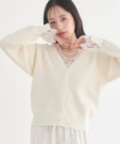 レーストリムカーディガンのサムネイル