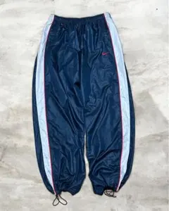 00s OLD NIKE トラックパンツ　ナイロンパンツ　ドローコード　y2k