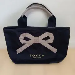 TOCCA トッカ 新品未使用タグ付き ブラック 6/2迄値下げ 新品TOCCA トッカ ナイロン ロゴトートバッグ ブラック 黒