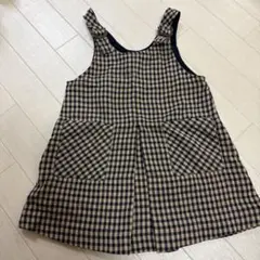 ZARA チェック柄 ジャンバースカート 3歳