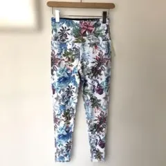 ヨガフィッネス用ハイウエストレギンス　フローラルＭ〜Ｌサイズspout#81