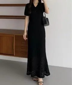 callautia カットレースポロワンピース（ペチワンピースセット）
