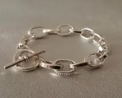 マンテル アンカーチェーン レディース ブレスレット シルバー バングル