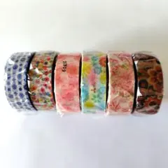 カモ井 mt マスキングテープ 6種セット　花柄のサムネイル